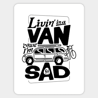 Sad Van Sticker